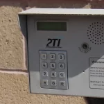 Airport landing security gate entry panel